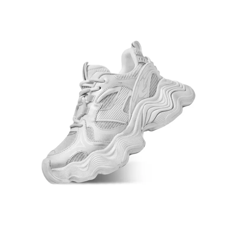 CHERYKALLY Cushioning Anti Slip And Wear Resistant Height Increasing Low Top Chunky Sneakers Women's-21