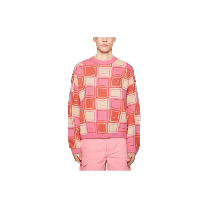 Acne Studios Logo Jacquard Crewneck Jumper-1