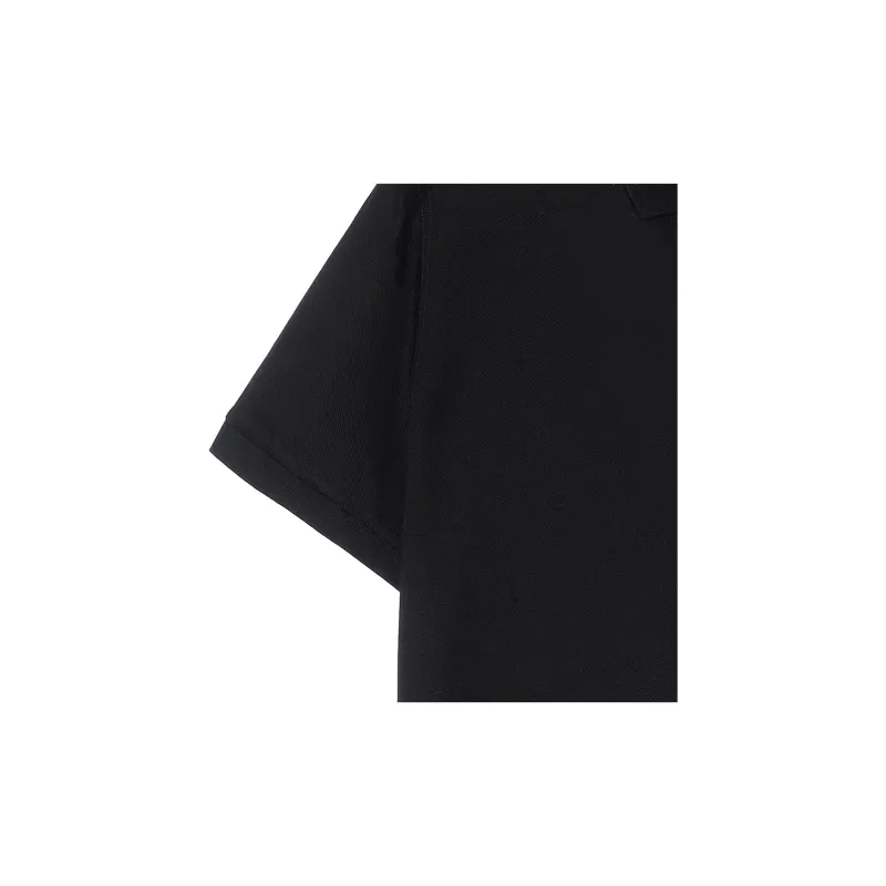 SAINT LAURENT Cassandre Logo Embroidered Polo Shirt-4