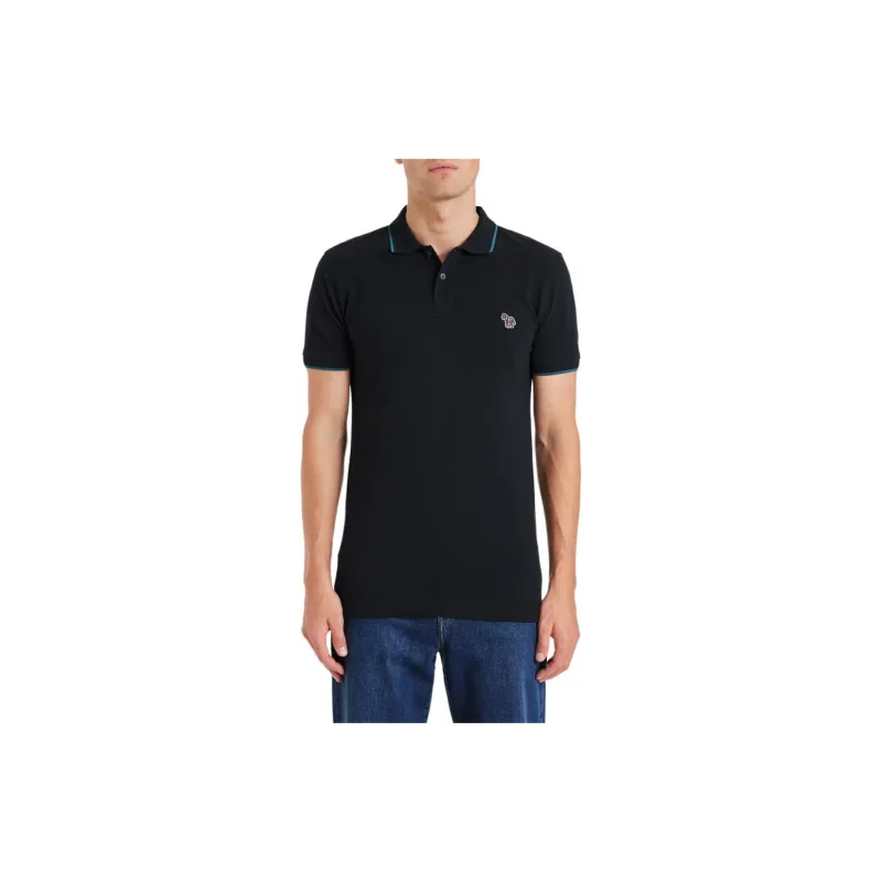 Paul Smith Logo embroidered Cotton Polo Shirt-1