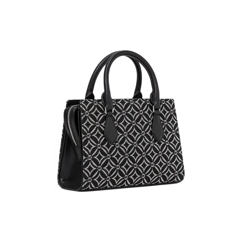MICHAEL KORS Jacquard Fabric Shoulder Bag, Crossbody Bag, Handbag Small Size Women's Black-1