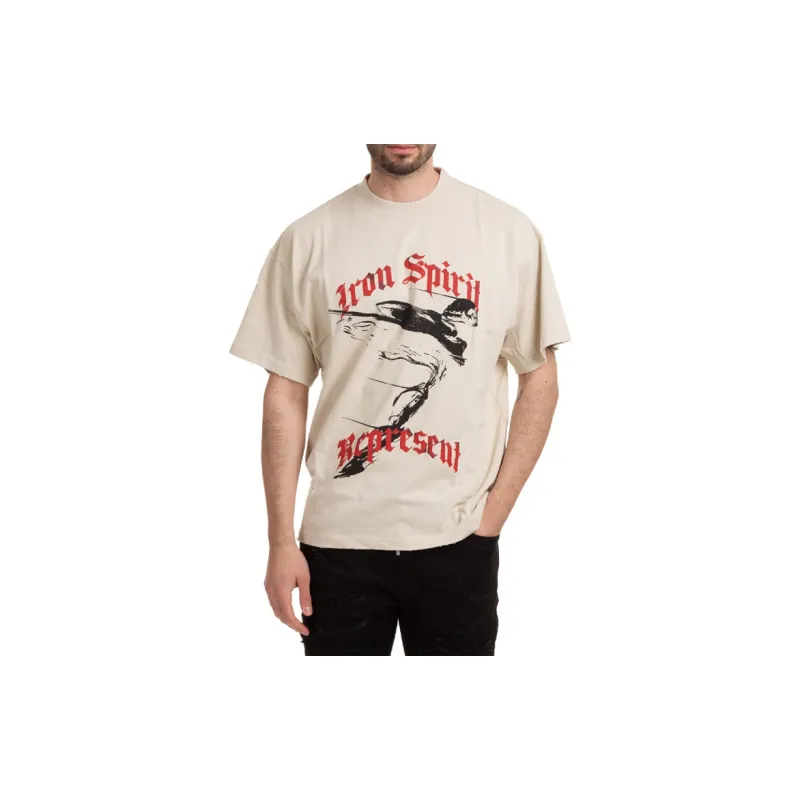 REPRESENT T-Shirts Men Beige-4