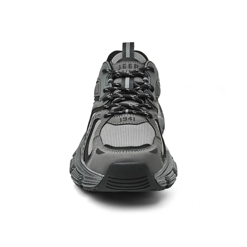 JEEP SPIRIT Chunky Sneakers Men Low Top Gray-5