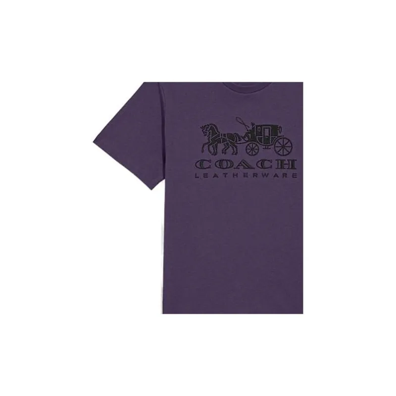 COACH T-Shirt Men's Dark Purple-3