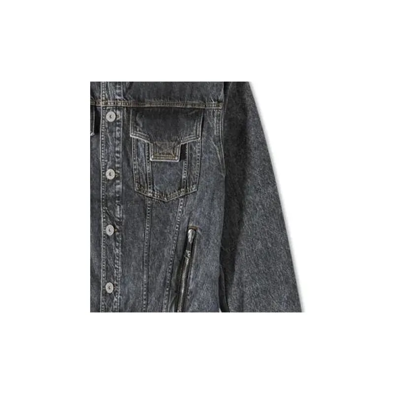 BALMAIN Denim Jackets Men Black-6