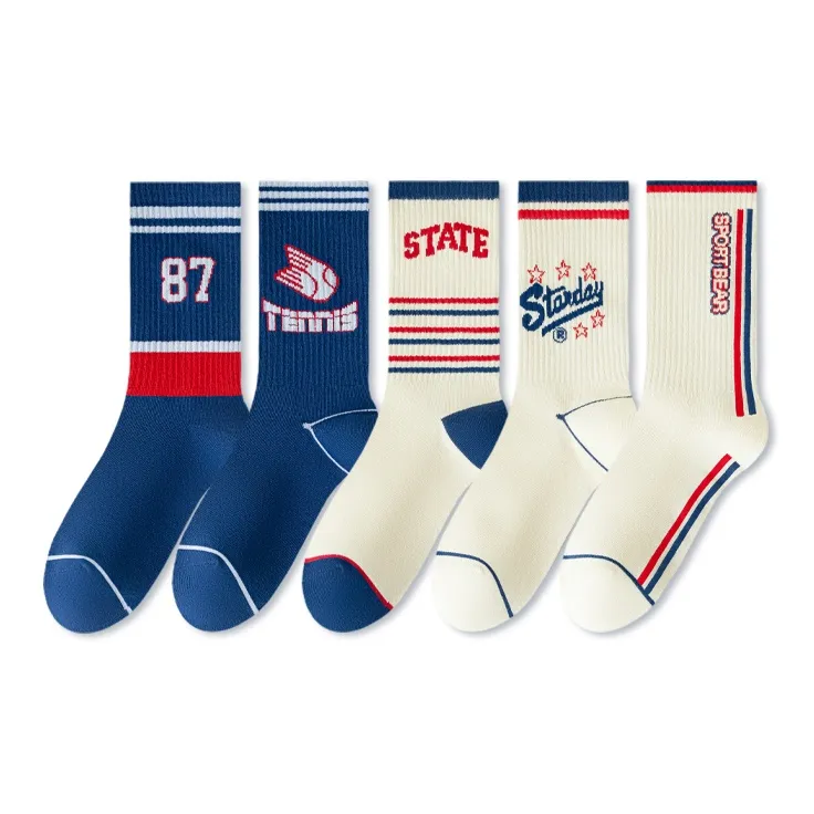 ROBINHOOD Mid Calf Socks Women's 5 Pack-13