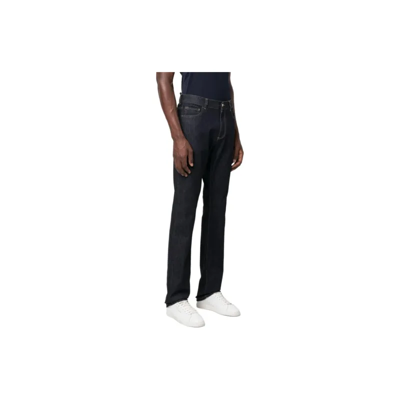 Canali Slim-cut Cotton Jeans-2