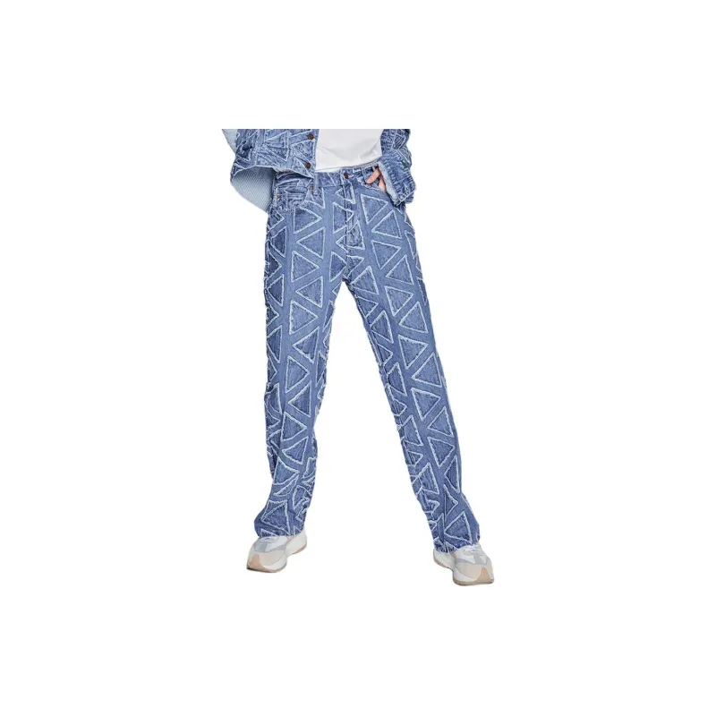 Randomevent X Lee X RANDOMEVENT Jeans Unisex Medium Blue-5