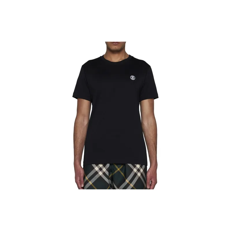 Burberry Logo Embroidered Crewneck T Shirt-2