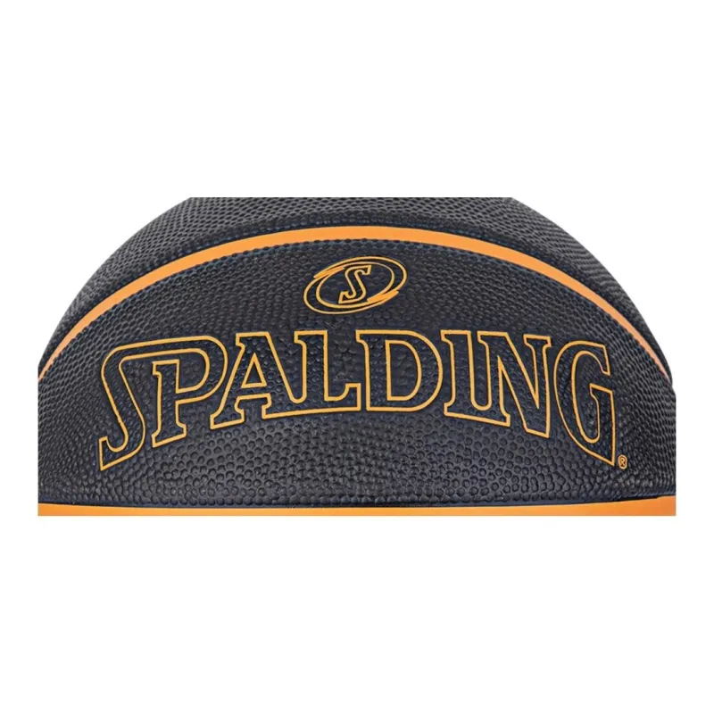 SPALDING Rubber Basketball Black Green Size 7 Training Unisex-3