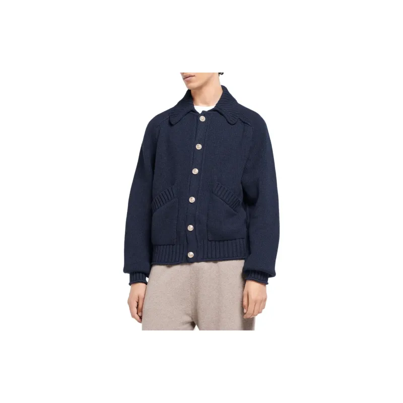 Barrie Chunky knit Cashmere Cardigan-4