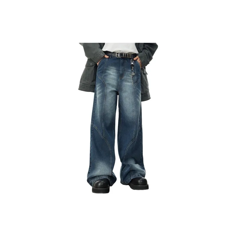 0-CROWORLD Jeans Unisex-1