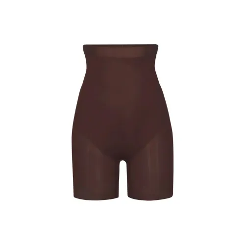 SKIMS SIMPLY BARE MID THIGH SHORT Shapewear Bottom Women's COCOA/Cocoa