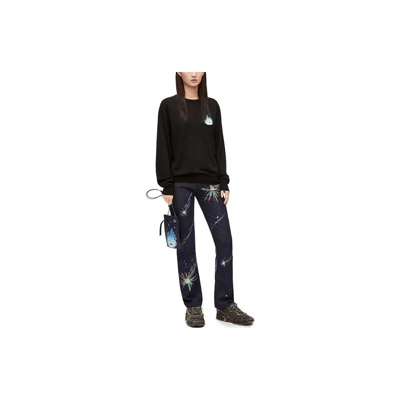 LOEWE x HAERDEYIDONGCHENGBAO SS23 Sweater Unisex Black-4