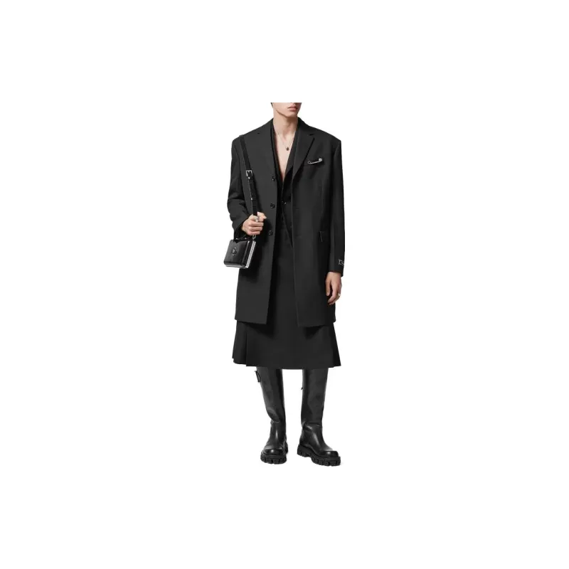 VERSACE Button Up Tailored Long Coat-2