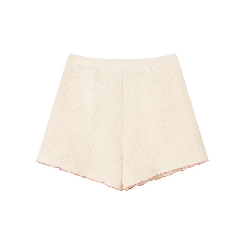 Ouyang Casual Shorts Women's Cream Apricot-1
