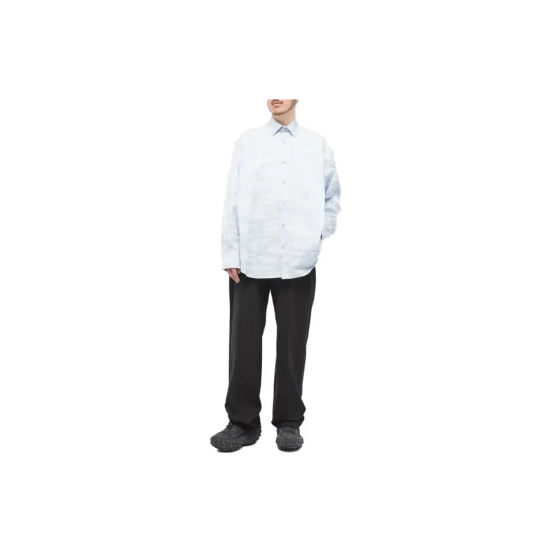 Vetements Shirts Men Light Blue-1