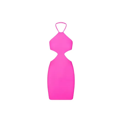 Skims Slip Dresses Women's Neon Pink/Neon Pink