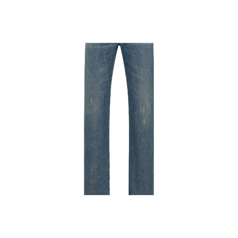 DIOR Logo Patch Straight Leg Jeans-5
