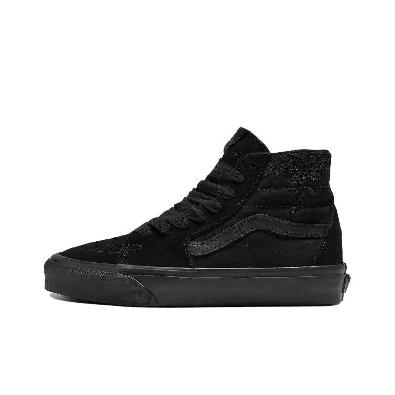 Vans SK8 HI Anti Slip Wear Resistant Low Top Skateboard Shoes Unisex Black-0