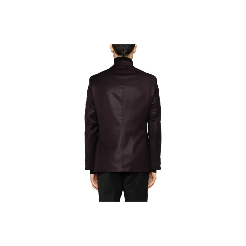 KARL LAGERFELD / Karl Lagerfeld Jeans Clever Brooch-detail Stretch-wool Blazer-3