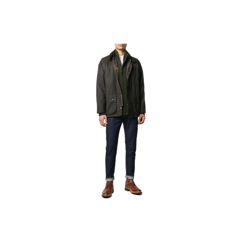 BARBOUR High Neck Button Up Cardigan-1