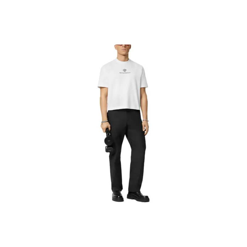 VERSACE Medusa Milano Embroidered Crewneck T Shirt-1