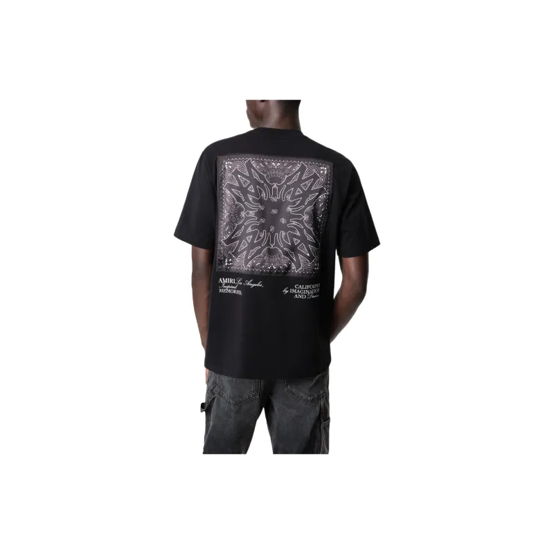 AMIRI Bandana appliqué Cotton T shirt-2