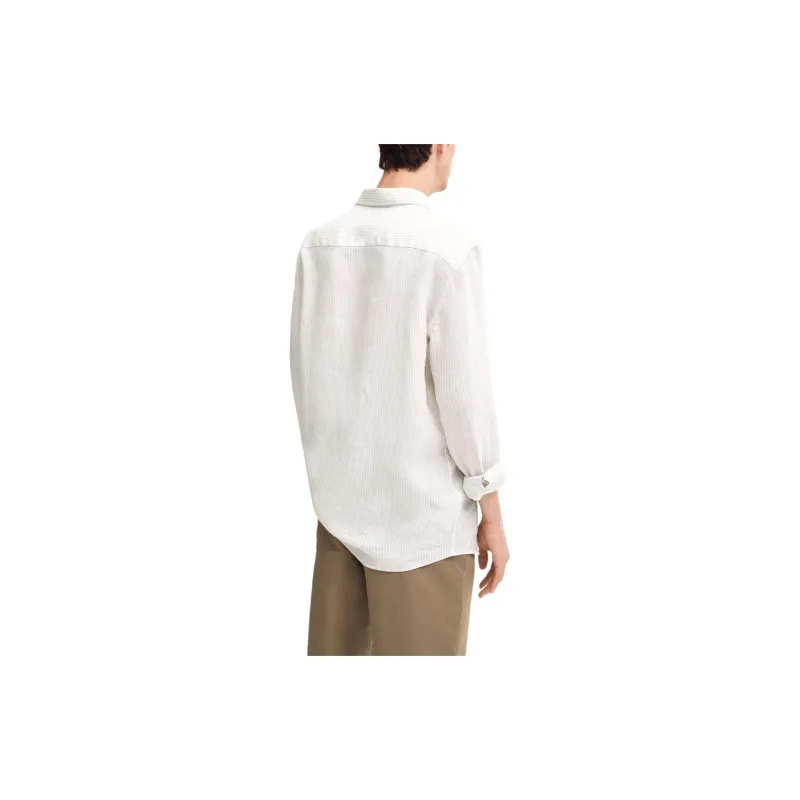 Massimo Dutti Shirts Men Ecru-3