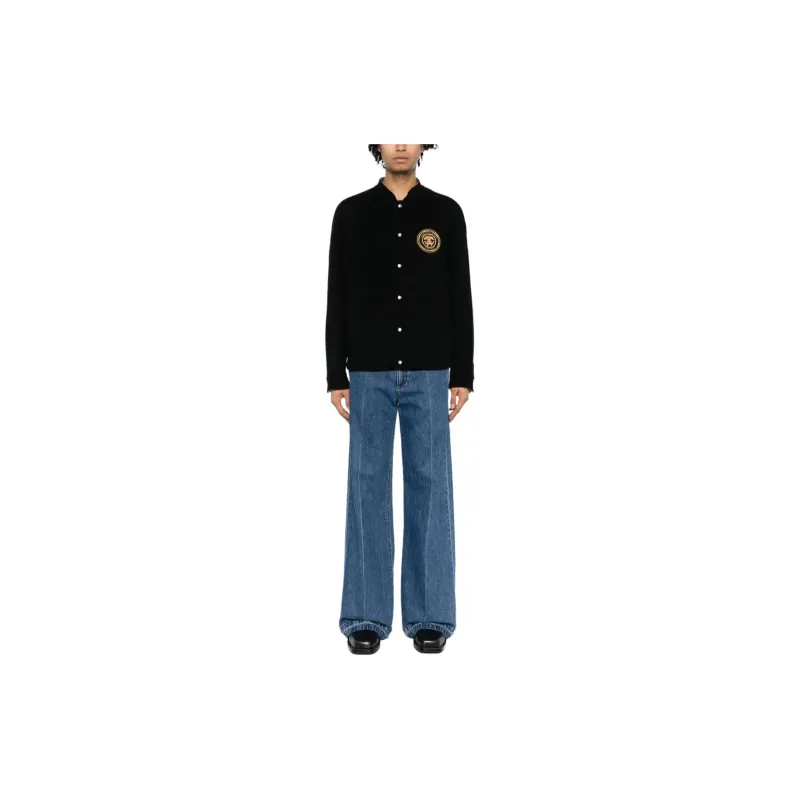 Roberto Cavalli Logo embroidered Wool Bomber Jacket-1
