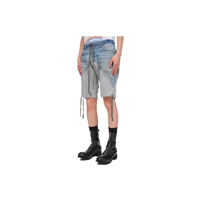 GREG LAUREN Casual Shorts Men Blue-3