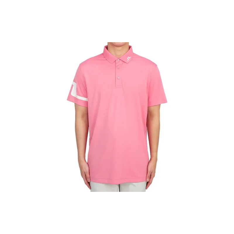 J.Lindeberg Polo Shirt Men's Pink-1