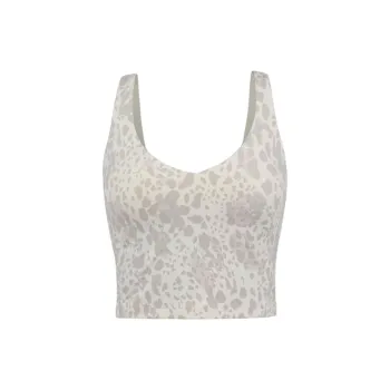 Lululemon Align™ Yoga Tank Tops Women's Leopard Camouflage Antique White/CECW