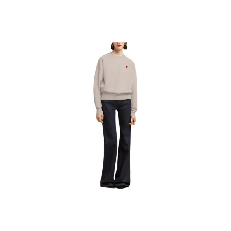 AMIPARIS Paris Ami De Coeur Logo Detailed Long Sleeved Sweatshirt-1