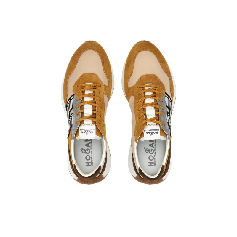 HOGAN H601 Casual Shoes Men's Yellow-4