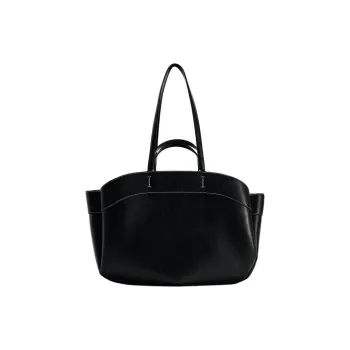 ZARA PU Tote Bag Shopping Bag Shoulder Bag Handbag Large Size Women's Black