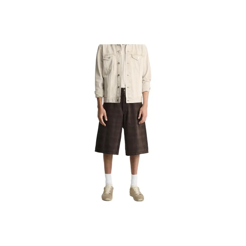 ZARA Denim Shorts Men Brown-2