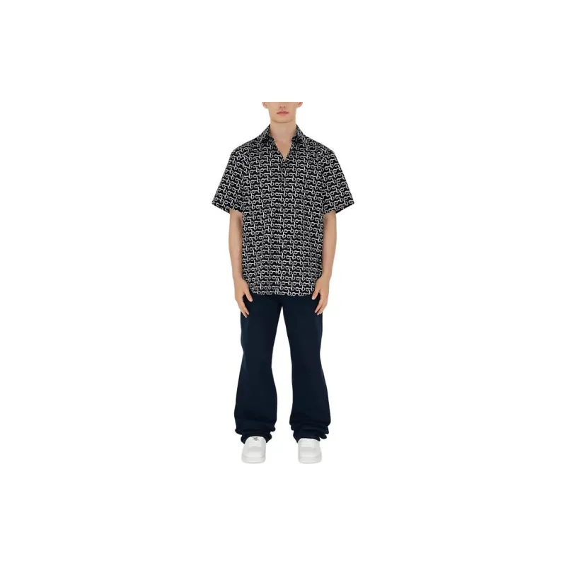 Burberry Monogram Print Short Sleeve Shirt-3