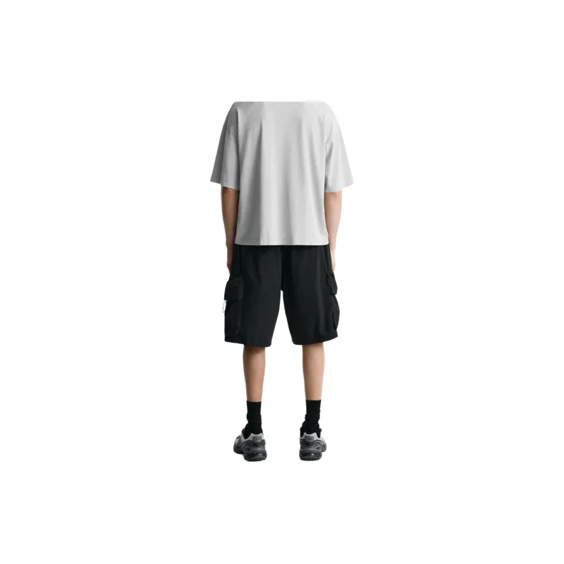 ZARA Cargo Shorts Men Black-4