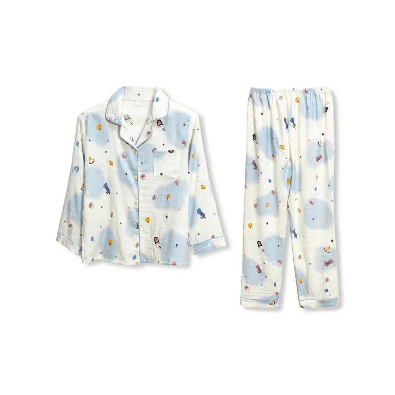 WANANNI Pajama Set Women's Sky Blue-0