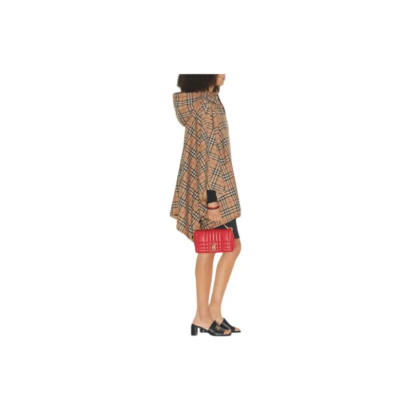 Burberry Vintage Check Hooded Poncho-4