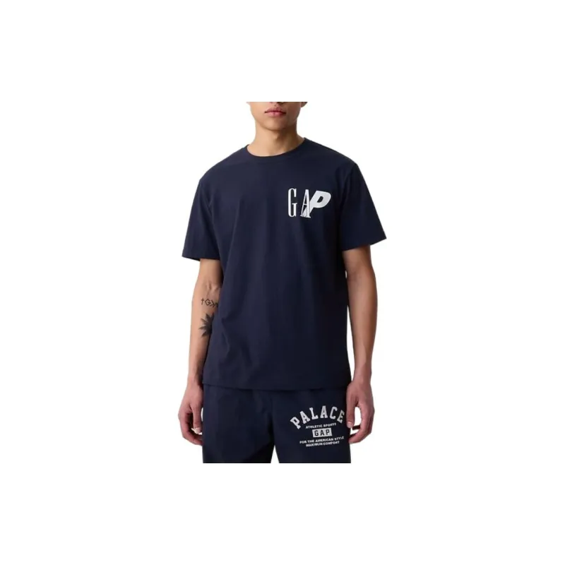 GAP x PALACE SS24 SOMEONE ALWAYS T Shirt Unisex Marine Blue-1