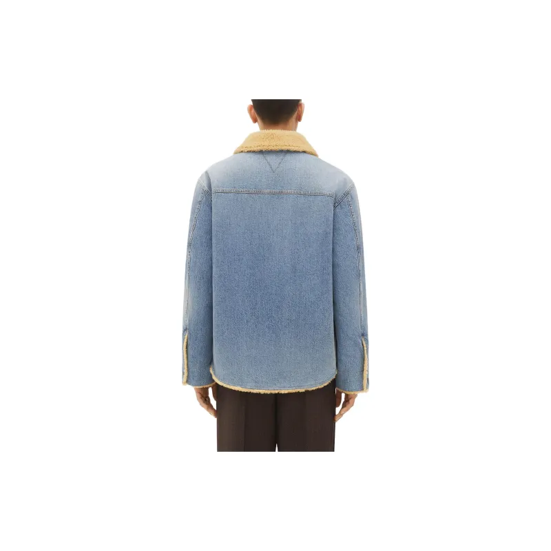 Bottega Veneta Jackets Men Blue-3