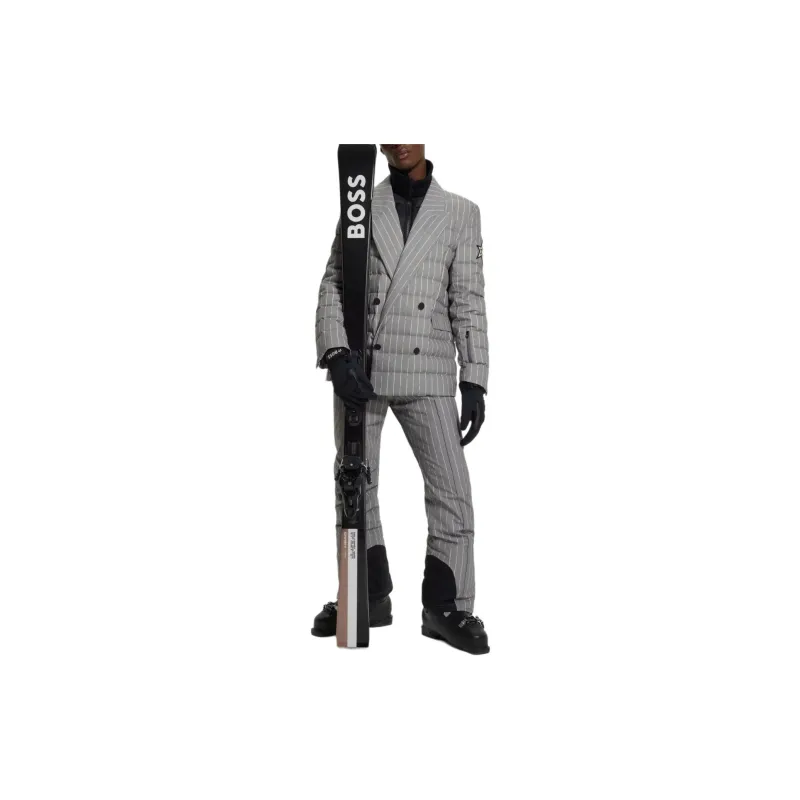 HUGO BOSS x PERFECT MOMENT Collaboration Padded Jacket With Zipped Inner Jackets Coats Men's Gray-4