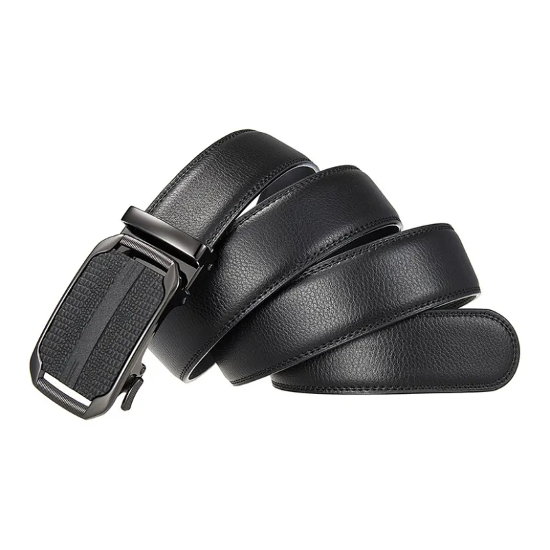 Yalu Preferred Cow Split Leather Belts Men's 3.5CM-2