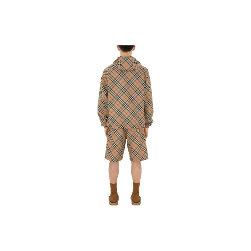 Burberry Reversible Check Pattern Hooded Jacket-5