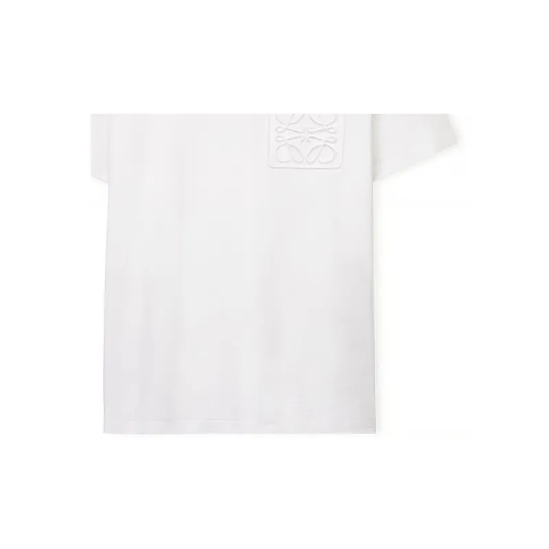LOEWE Logo Embroidered Crewneck T Shirt-3