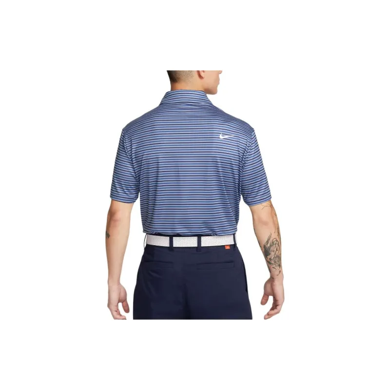 Nike Striped Golf Polo Polo Shirt Men's Blue-3