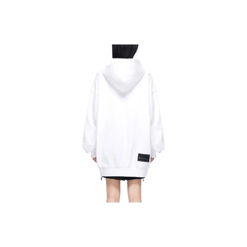 WE11DONE Multiple Front Logo Cotton Hoodie-2