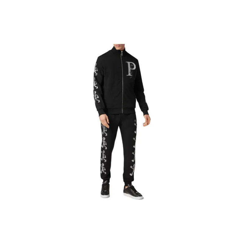 PHILIPP PLEIN Skeleton print Jersey Tracksuit-2
